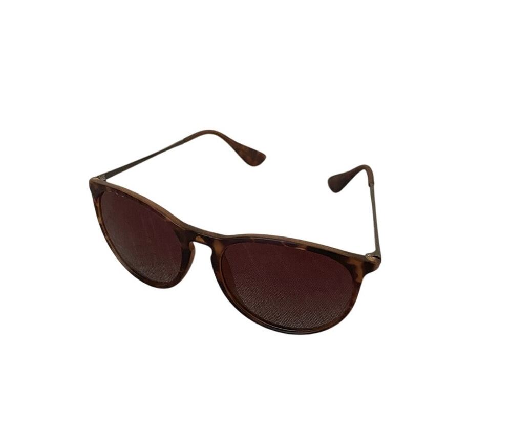 Womens Polarized Brown Tortoise Shell  Round Sunglasses